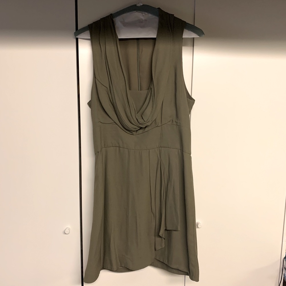 French Connection Olive Green Dress